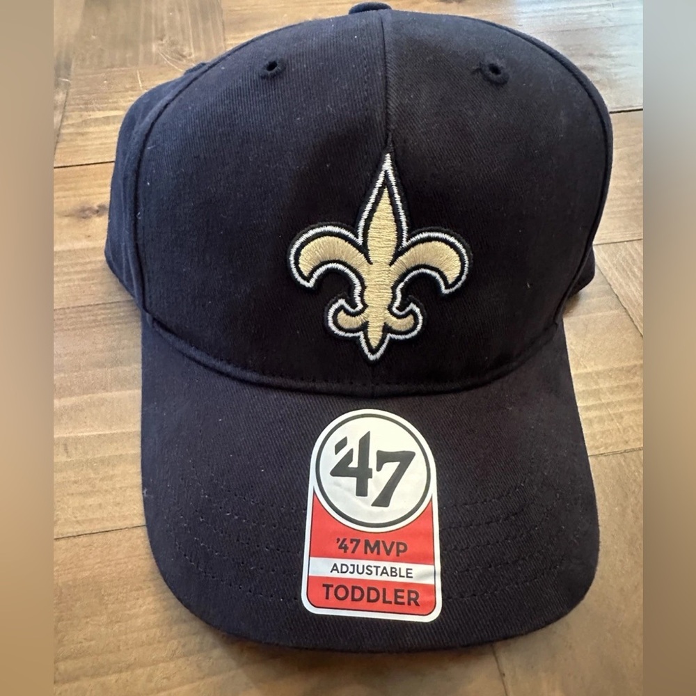 ‘47 Brand New Orleans Saints Toddler One Size Adjustable Black Hat New